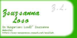 zsuzsanna loso business card